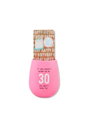 30 Birthday Silicone Wine Set