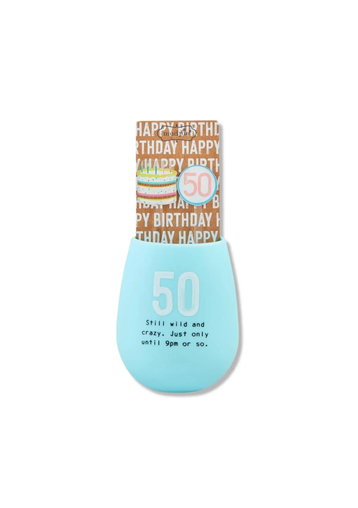 50 Birthday Silicone Wine Set