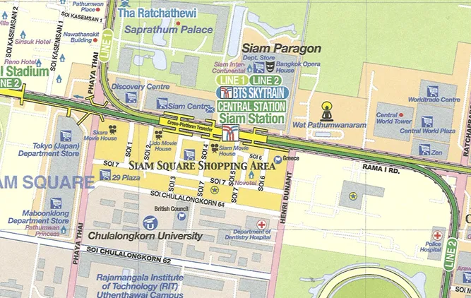 Bangkok Folded Travel Map (1st Edition) by ITMB (2005)