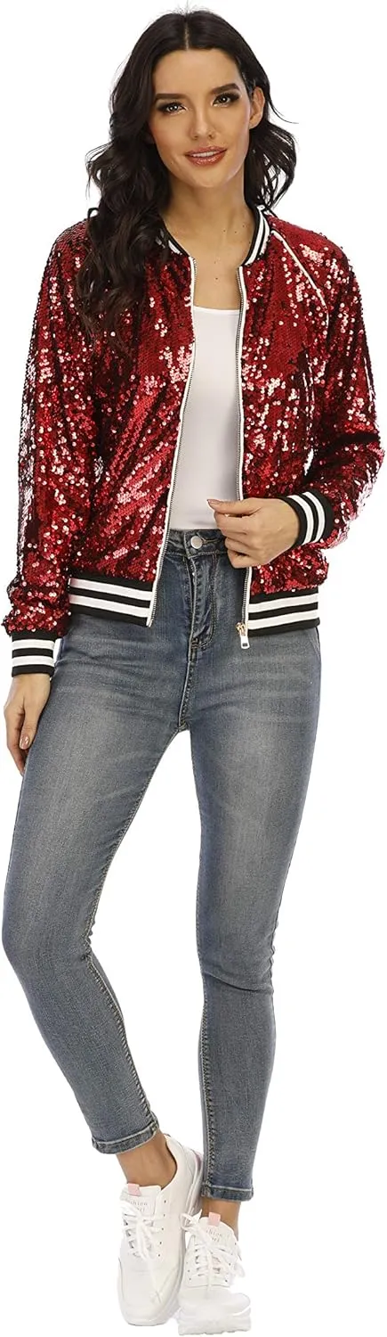 HI-party Casual sequin coat