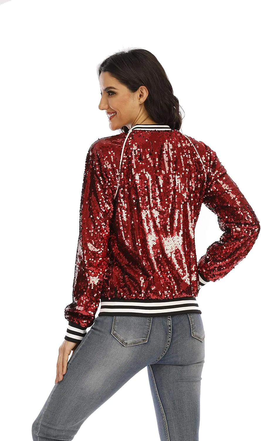 HI-party Casual sequin coat