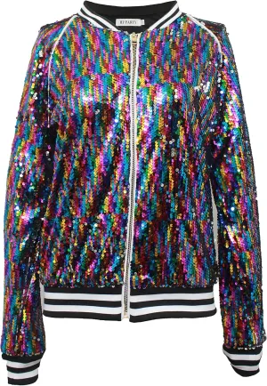 HI-party Casual sequin coat