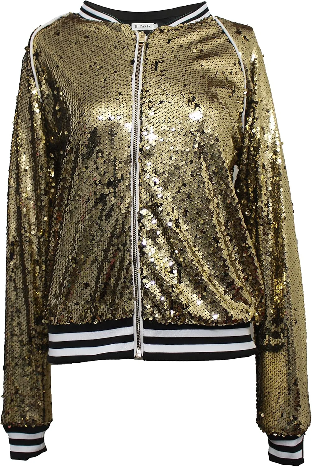 HI-party Casual sequin coat