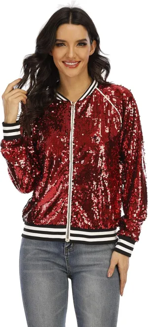 HI-party Casual sequin coat