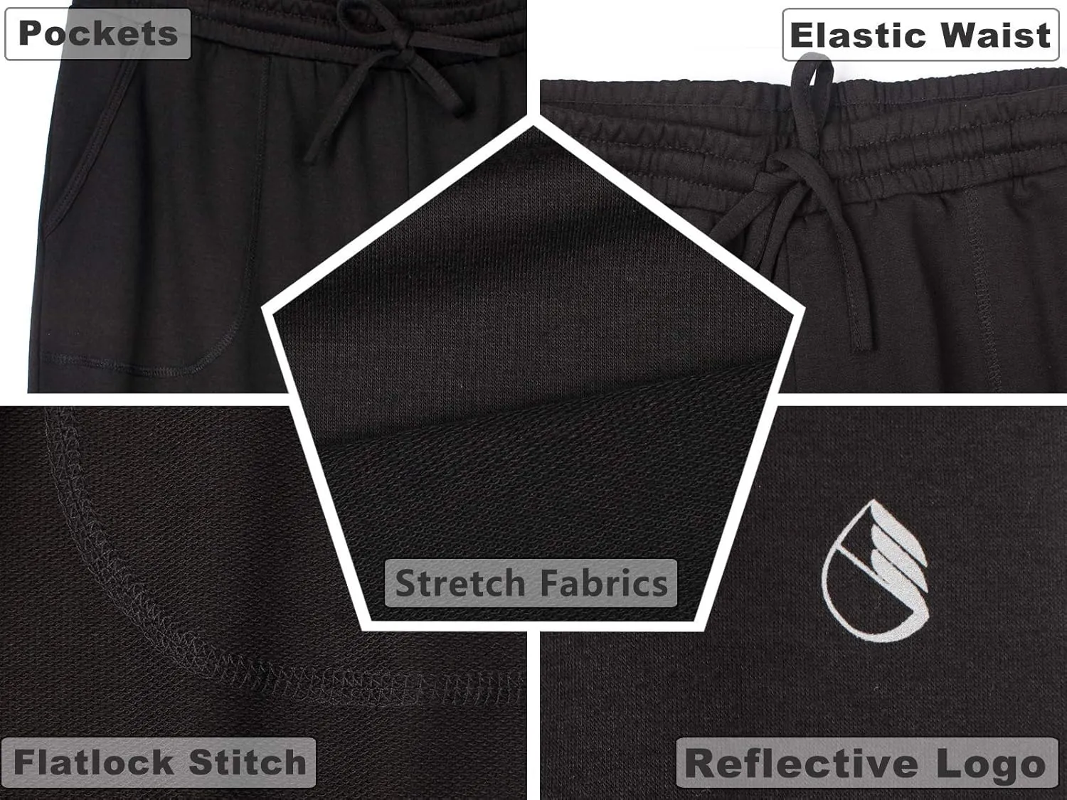 icyzone Women's Active Joggers Sweatpants - Athletic Yoga Lounge Pants with Pockets