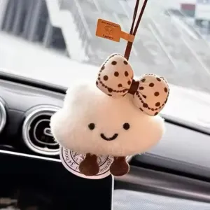 Jellie Teddy Cloud Rear View Mirror Hanger - Girl