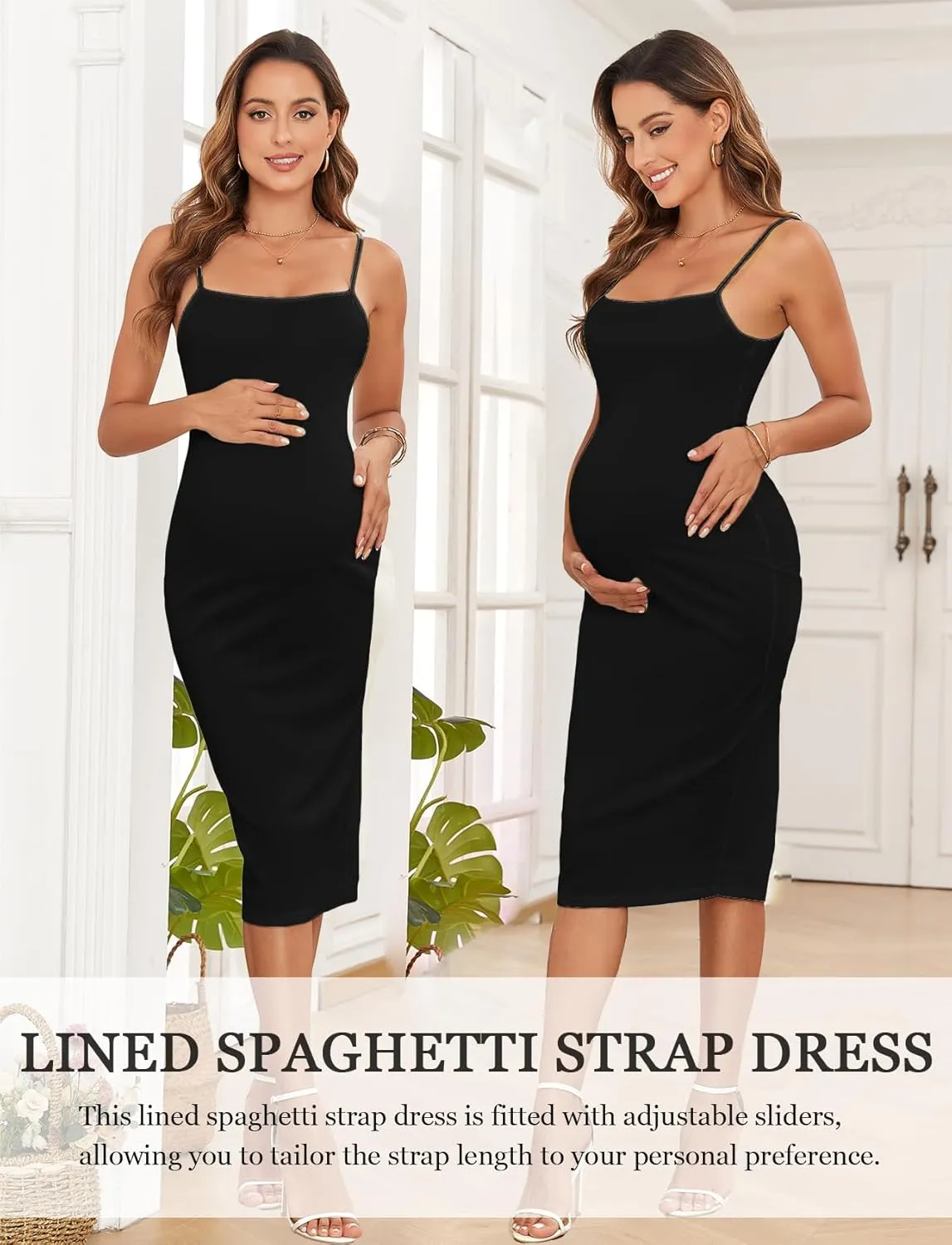 Mesh Maternity Dress Ruched Side Round Neck Pregnancy Dresses Baby Shower Wedding Guest Cocktail Party 2024 Fall