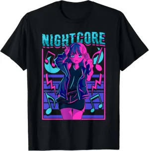 Nightcore Japanese Music Anime Aesthetic Manga EDM T-Shirt
