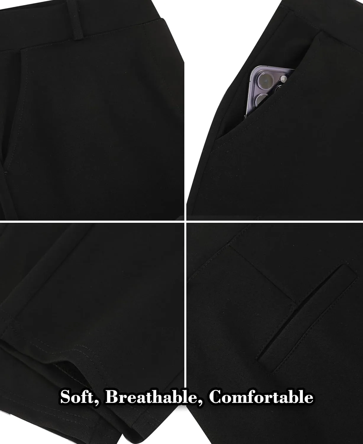 Women's Dress Pants for Work Pull On Stretch Business Casual Trousers