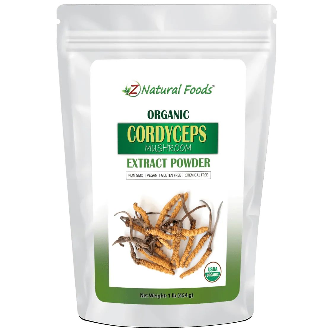 Z Natural Foods Cordyceps Mushroom Extract Powder - 1 lb.